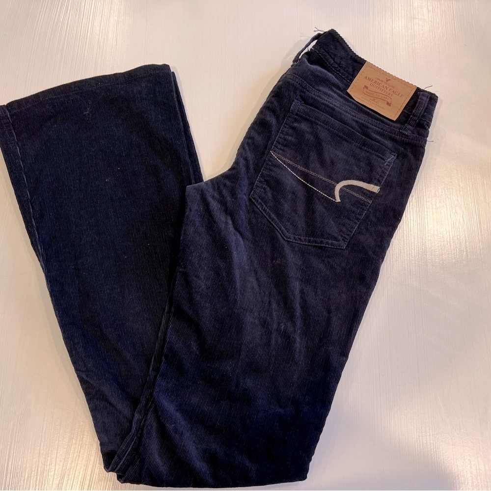 American Eagle Outfitters Dark Blue Flare Jeans